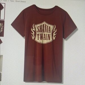 NWT Iconic Country Girl Shania Twain Concert Short Sleeve Tee Graphic Size Large